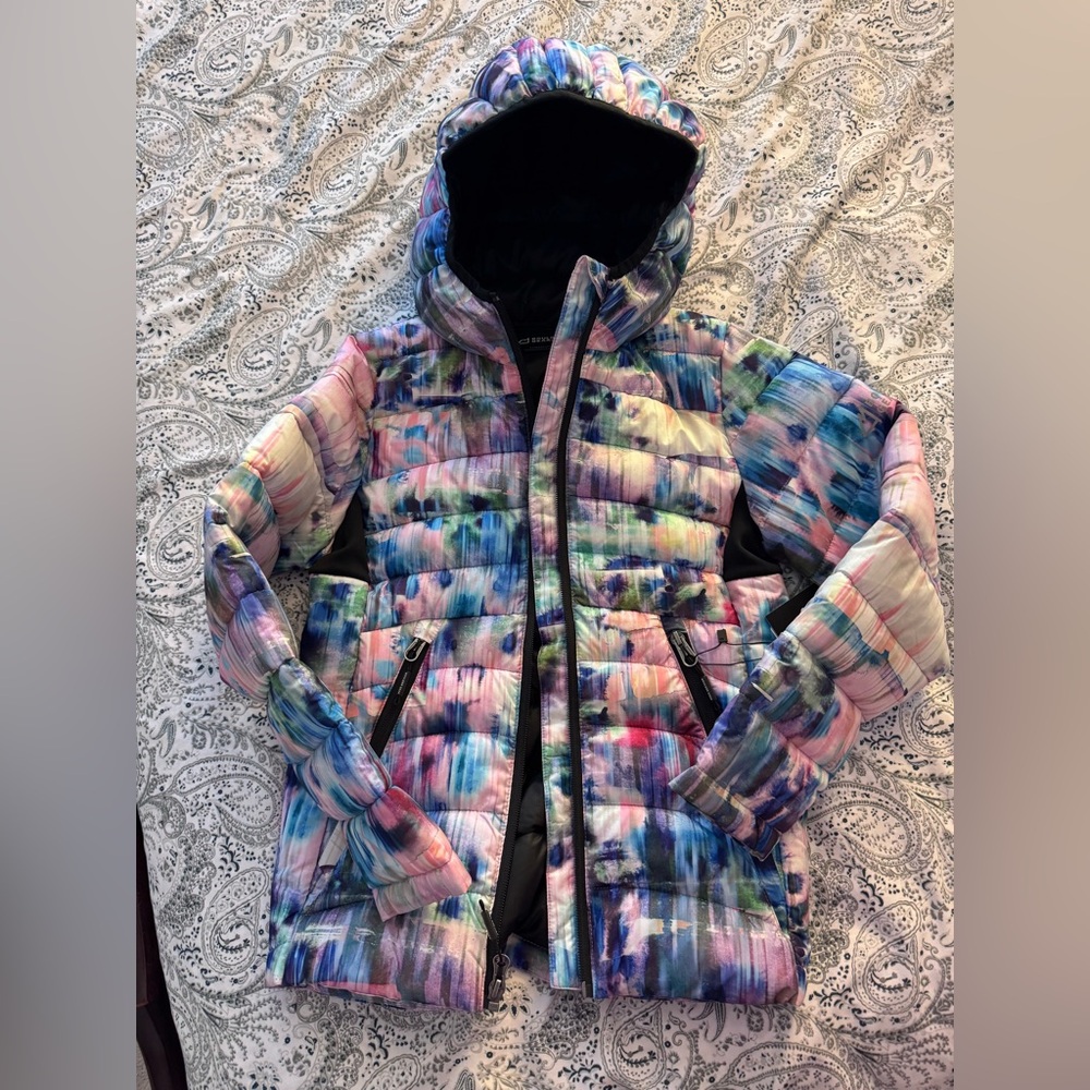 Vibrant Multicolor Kids Puffer Jacket